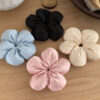 oly-acbafab726fdf58a33e9e21189afd1e0 Wholesale Elegant and Cute Snge Flower Hair Ring Ser Large Bowel Ring Advanced Sense Head Rope Ball Head Rubber Tendon Hair Rope Simple