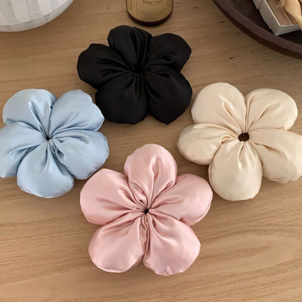 oly-acbafab726fdf58a33e9e21189afd1e0 Wholesale Elegant and Cute Snge Flower Hair Ring Ser Large Bowel Ring Advanced Sense Head Rope Ball Head Rubber Tendon Hair Rope Simple