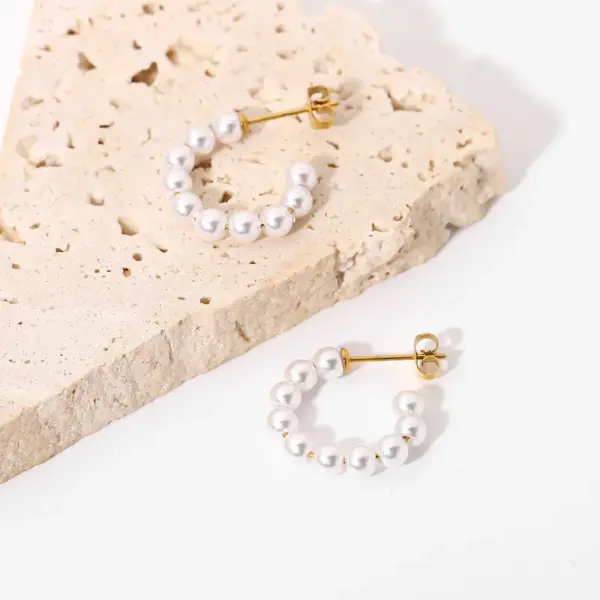 Fashion Plating 304 Stainless Steel PVD Coated Earrings