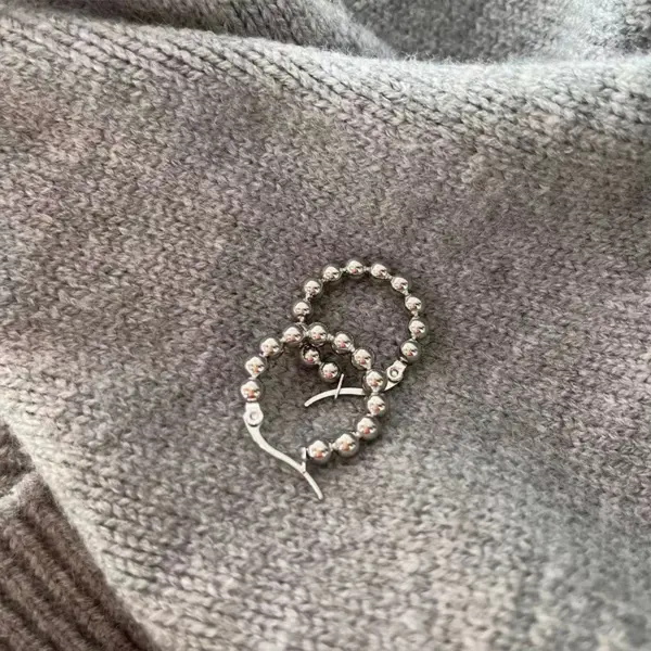 1 Pair Casual Classic Style Round Plating 201 Stainless Steel Gold Plated Earrings