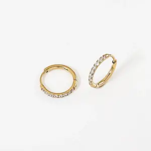 1.6 * 10mm Gold (a Pair)