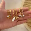 Wholesale 18K Gold Real Gold Plated 304 Stainless Steel Ion Plating (IP) Zircon Heart Shape Bow Knot Waterproof Non Tarnish Elegant Pendant Necklace For Women's
