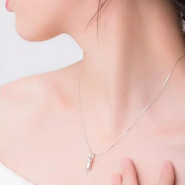 Wholesale Fashion Cat Copper Plating Pendant Necklace 1 Piece