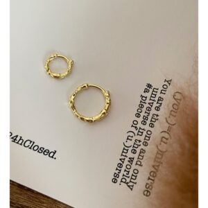 Pleated gold trumpet (inner diameter 6mm)