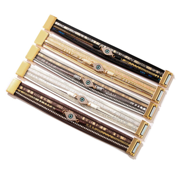 Wholesale Bohemian Evil Eye Diamond Bracelet