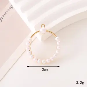 C353 30mm Pearl Ring / Diy Ornament