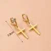 Wholesale 1 Pair Fashion Cross Devil'S Eye Heart Shape Butterfly Gold Plated 304 Stainless Steel Artificial Pearls Rhinestones Stainless Steel Earrings