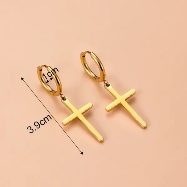 Wholesale 1 Pair Fashion Cross Devil'S Eye Heart Shape Butterfly Gold Plated 304 Stainless Steel Artificial Pearls Rhinestones Stainless Steel Earrings