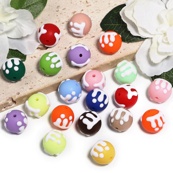 Wholesale Cartoon Hand-Painted Beads DIY Acrylic Beads