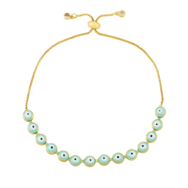 Copper Patchwork Stoving Varnish Eye No Inlaid Copper Bracelets