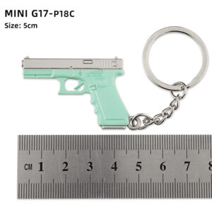 5cm mini P18C Glock HP-silver light blue / Mini