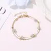Wholesale Fashion Geometric Copper No Inlaid Women's Anklet