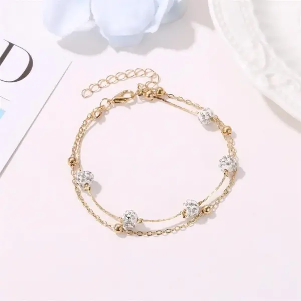 Wholesale Fashion Geometric Copper No Inlaid Women's Anklet
