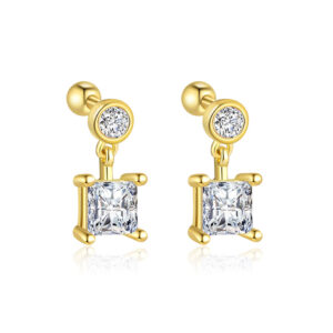 E4645-gold/pair / 925 silver