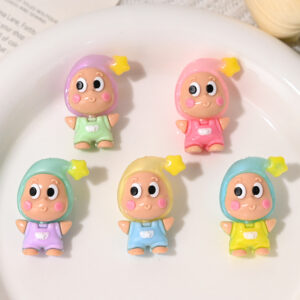 Wholesale DIY Cartoon Rubber Bead Plush Toy Keychain OLY Exclusive