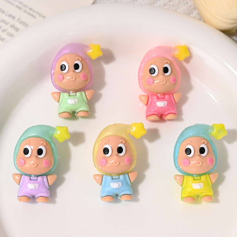 Wholesale DIY Cartoon Rubber Bead Plush Toy Keychain OLY Exclusive