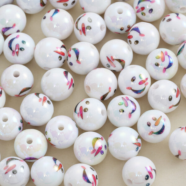 Wholesale Christmas Snowman Acrylic Beads