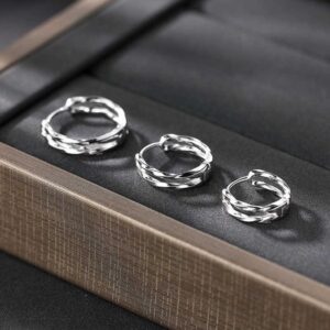 12mm mobius double layer earrings