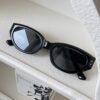 Wholesale Metal rice nail GM sunglasses women exquisite small frame cat eye sunglasses men's UV protection sunglasses