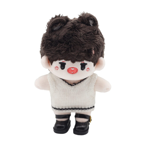 Wholesale 6 points small cloth 8 points BJD toy doll shoes 10cm cotton doll buckle single button leather shoes 3.2cm