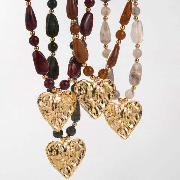 oly-ad600a93615cbe2fce4930a6554f59e5 Wholesale Unique, irregularly shaped beaded clavicle chain