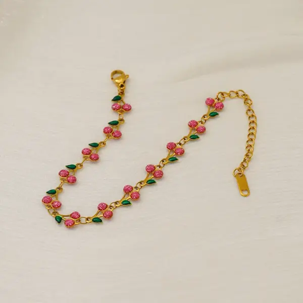 IG Style Cherry 304 Stainless Steel Bracelets In Bulk