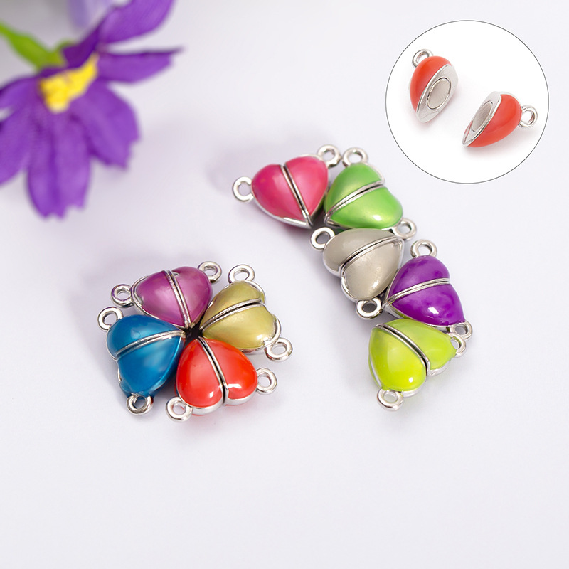 Wholesale love magnetic buckle jewelry Charms