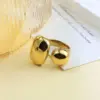 Wholesale 304 Stainless Steel Round Dots PVD Coated 18K Real Gold Plated Vintage Style Simple Style Roman Style Waterproof Non Tarnish Handmade Plating Gold Rings