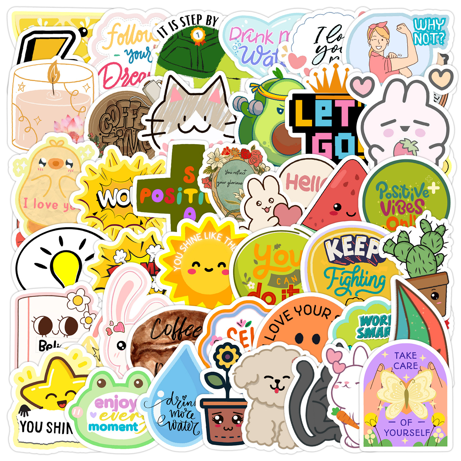 Wholesale 50 cute graiti stickers waterproof decorative stickers
