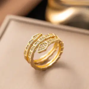 F1126 Copper Material-Snake Ring Gold