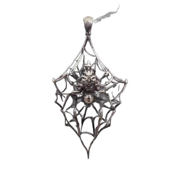 oly-ad86c407e0fcaf188cbc387cc4c548f8 Wholesale New Dark Spider Pendant Necklace European and American Stylish Exaggerated Gothic Halloween Spider Web Jewelry
