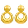 1 Pair Casual Simple Style Streetwear Geometric Plating 304 Stainless Steel Drop Earrings