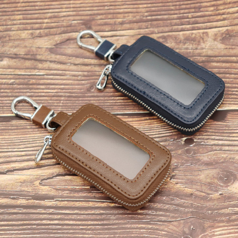 Wholesale Cowhide key storage bag coin purse home car key bag