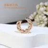 Wholesale PVD Coated Real Gold Plated 18K Gold Geometry 304 Stainless Steel Fashion Waterproof Non Tarnish Open Rings