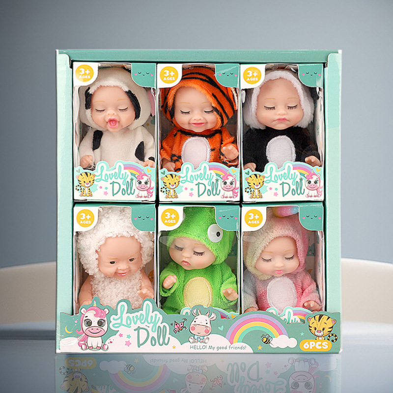 Wholesale Cross-border Rebirth Doll 6 Expression Simulation Ser Cute Sping Sping Sping BJD Doll Toys Wholesale Foreign Trade