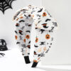 Wholesale Fabric Halloween Bow Wide Brim Headband