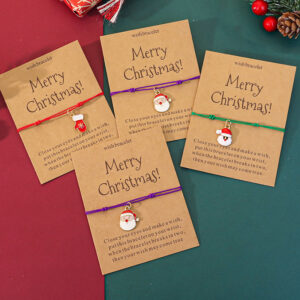 oly-adadc28b3b1c237917ba2eecb81a7c21 Wholesale Christmas gift painted Christmas bracelet