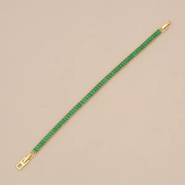 Wholesale Ion Plating (IP) Real Gold Plated Square 304 Stainless Steel Simple Style Classic Style Waterproof Non Tarnish 304 Stainless Steel Bracelets