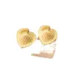 Wholesale Ion Plating (IP) Real Gold Plated 18K Gold Heart Shape 304 Stainless Steel Simple Style Classic Style Waterproof Non Tarnish Ear Studs