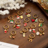 Wholesale Christmas series stainless steel earrings
