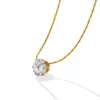 Wholesale PVD Coated Real Gold Plated Geometric Titanium Steel Fashion Waterproof Non Tarnish Necklace