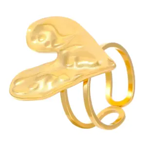 18k real gold love 3856