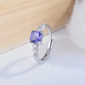 Wholesale Jewelry Fashion Geometric Copper Artificial Gemstones Diamond