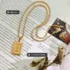 Wholesale PVD Coated Real Gold Plated 18K Gold Letter 304 Stainless Steel Fashion Waterproof Non Tarnish 304 Stainless Steel Pendant Necklace