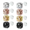 Simple Style Round Titanium Steel Inlay Zircon Ear Clips 1 Piece