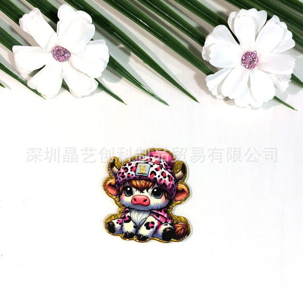 Wholesale Specializing in cross-border best-selling sequined acrylic DIY accessories and jewelry - Baby Cow series from Jingyi Innovation Factory