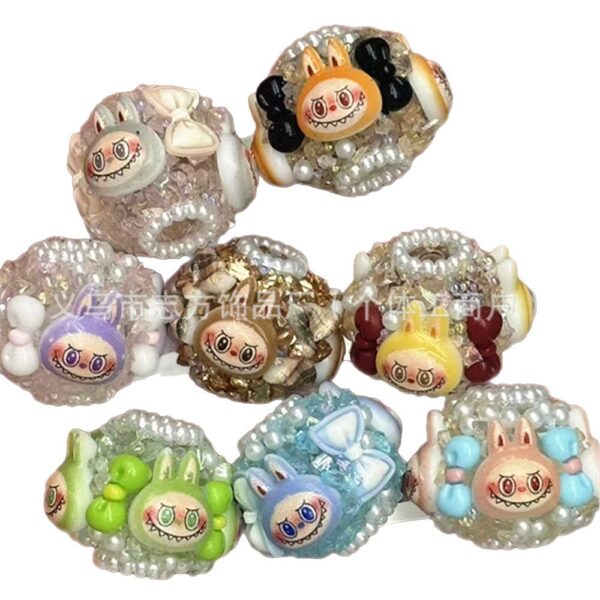oly-addd07f0139498a47a0407a601885645 Wholesale Cartoon Sugar Monster Beaded Flower Balls DIY