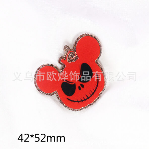 Wholesale New Loose Powder Cartoon Halloween Series Personalized Bag Jewelry Acrylic Pin Croud DIY Patch