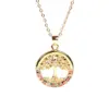 Wholesale Fashion Flower Stainless Steel Copper Pendant Necklace In Bulk