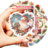 Wholesale 50 warm Christmas cartoon graffiti stickers warm atmosphere candle DIY luggage notebook stickers